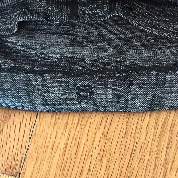 Lululemon sz 8 Swiftly Tech Long Sleeve Crew Neck Top Shirt Heather black Grey - Picture 8 of 8